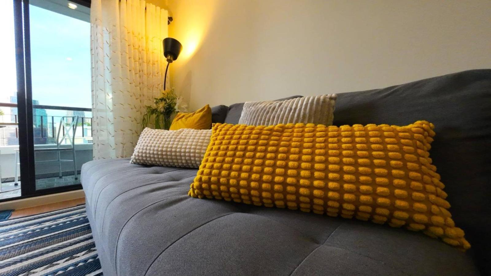 Cozy 1Br Walk To Bts And Airport Rail Link Close To Malls G7 Bangkok Oda fotoğraf